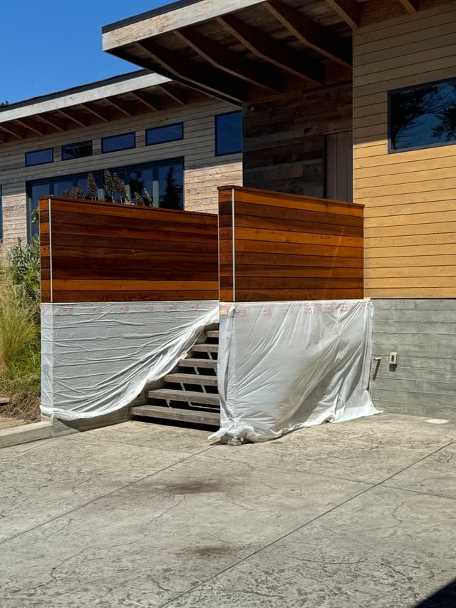 CEDAR SIDING WOOD PRESERVATIVE OIL FINISHING