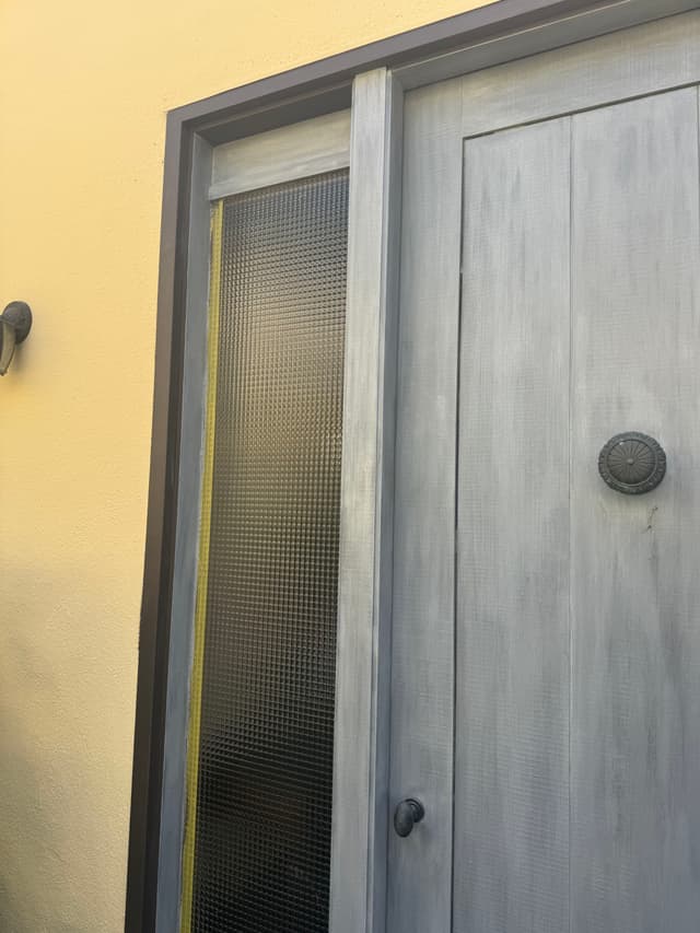3 TONE FAUX FINISH GLAZE ON A CEDAR EXTERIOR DOOR